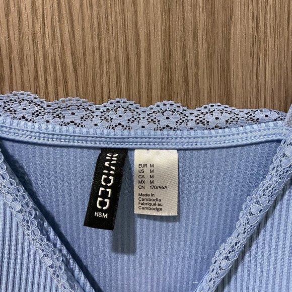 H&M (Divided) Ribbed Lace-Trimmed Dress - Picture 5 of 8